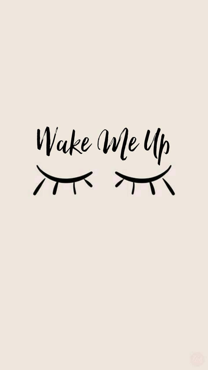 Wake Me Up Closed Eyes Illustration Wallpaper