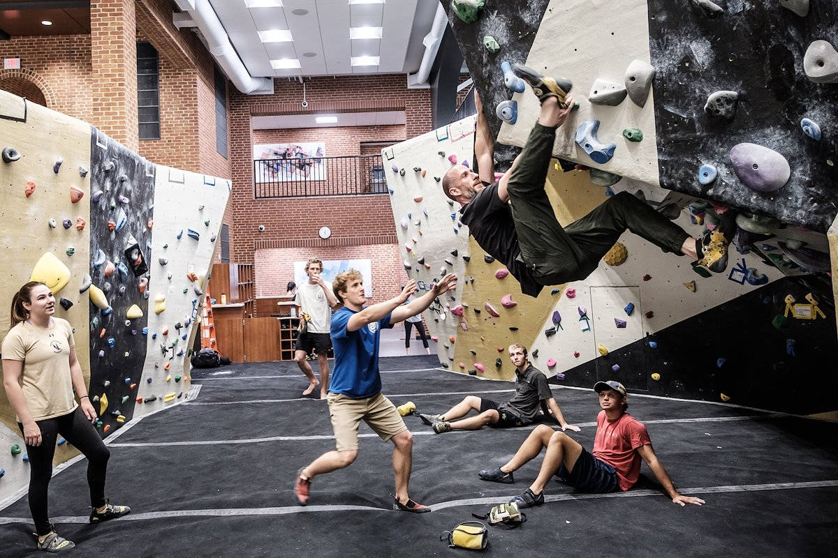 Wall Climbing Wake Forest University Campus Wallpaper