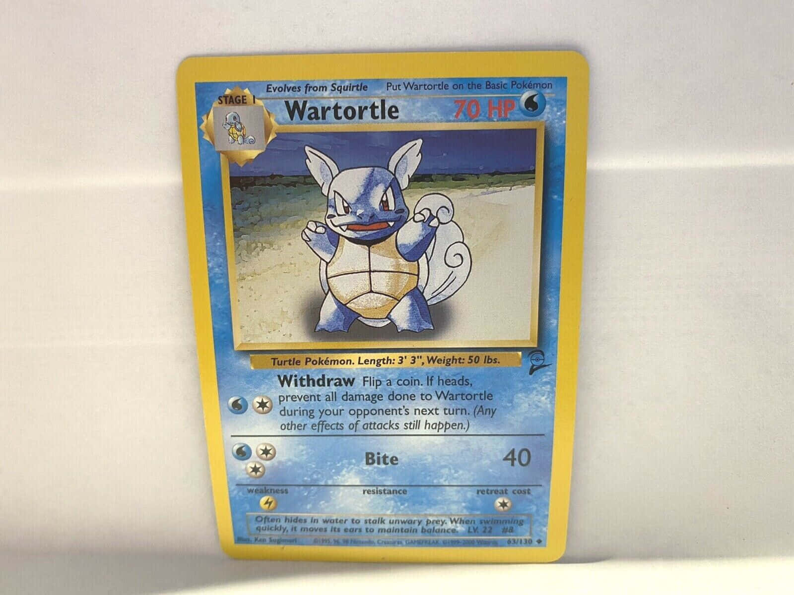 Wartortle Pokémon Trading Card Wallpaper