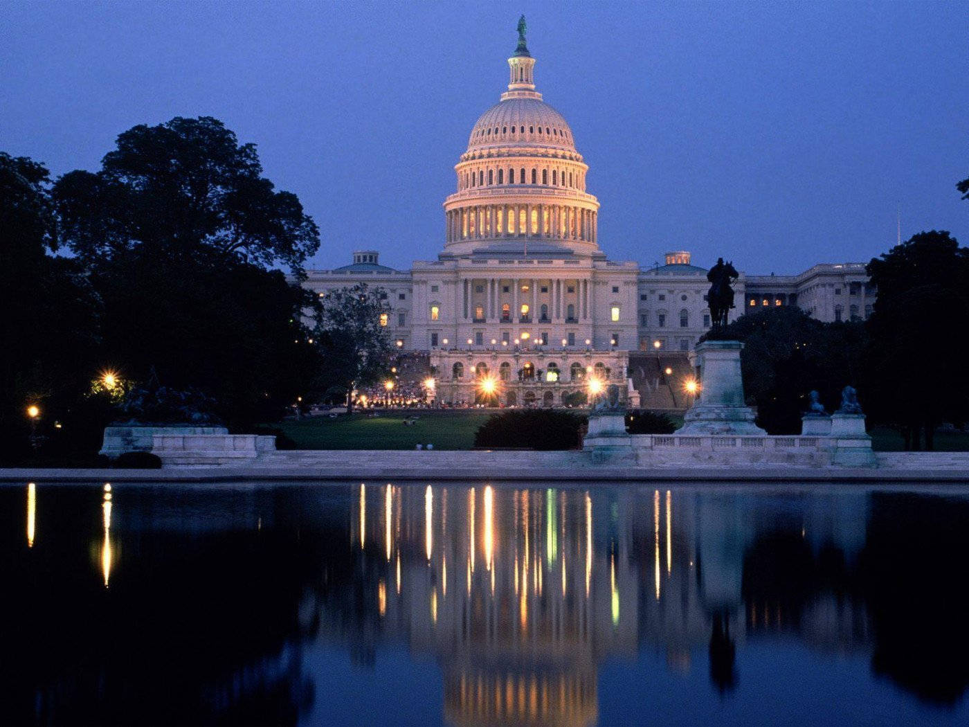 Washington Dc Waterfront At Twilight Wallpaper