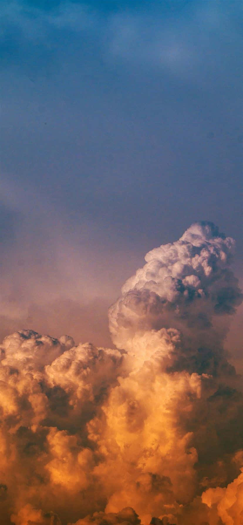 Watch The World From Above With White, Puffy Clouds Wallpaper