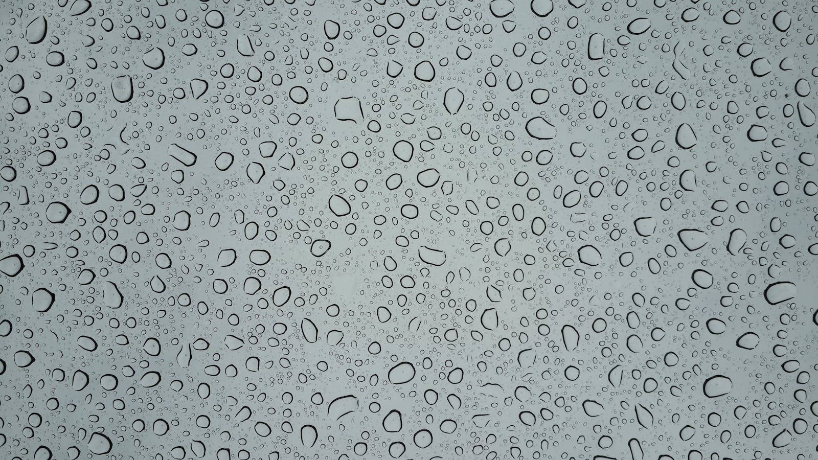 Water Droplets On Glass Wallpaper
