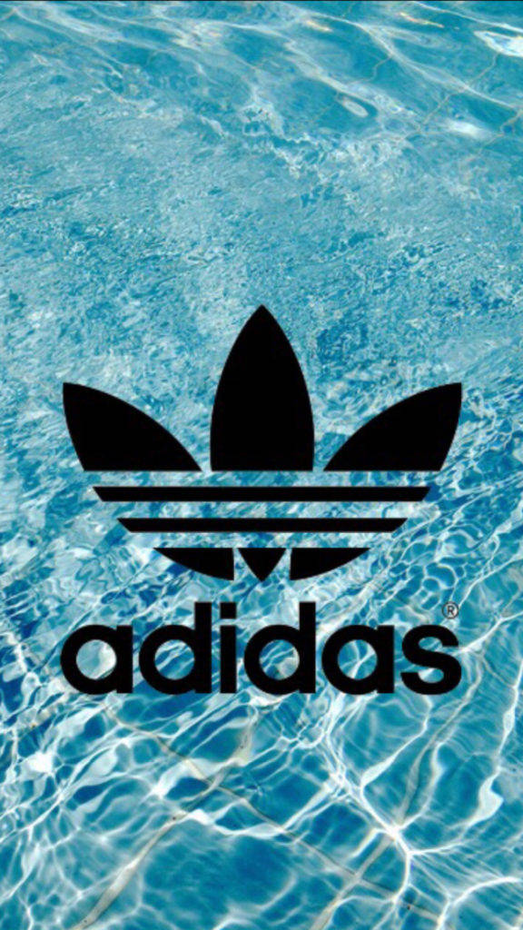 Water With Logo Of Adidas Iphone Wallpaper