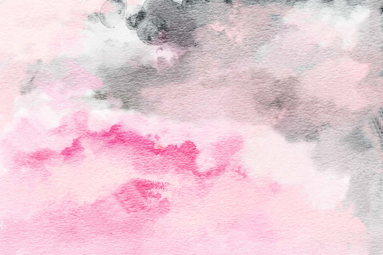 Watercolor Artwork In A Bright Pink Tone Wallpaper