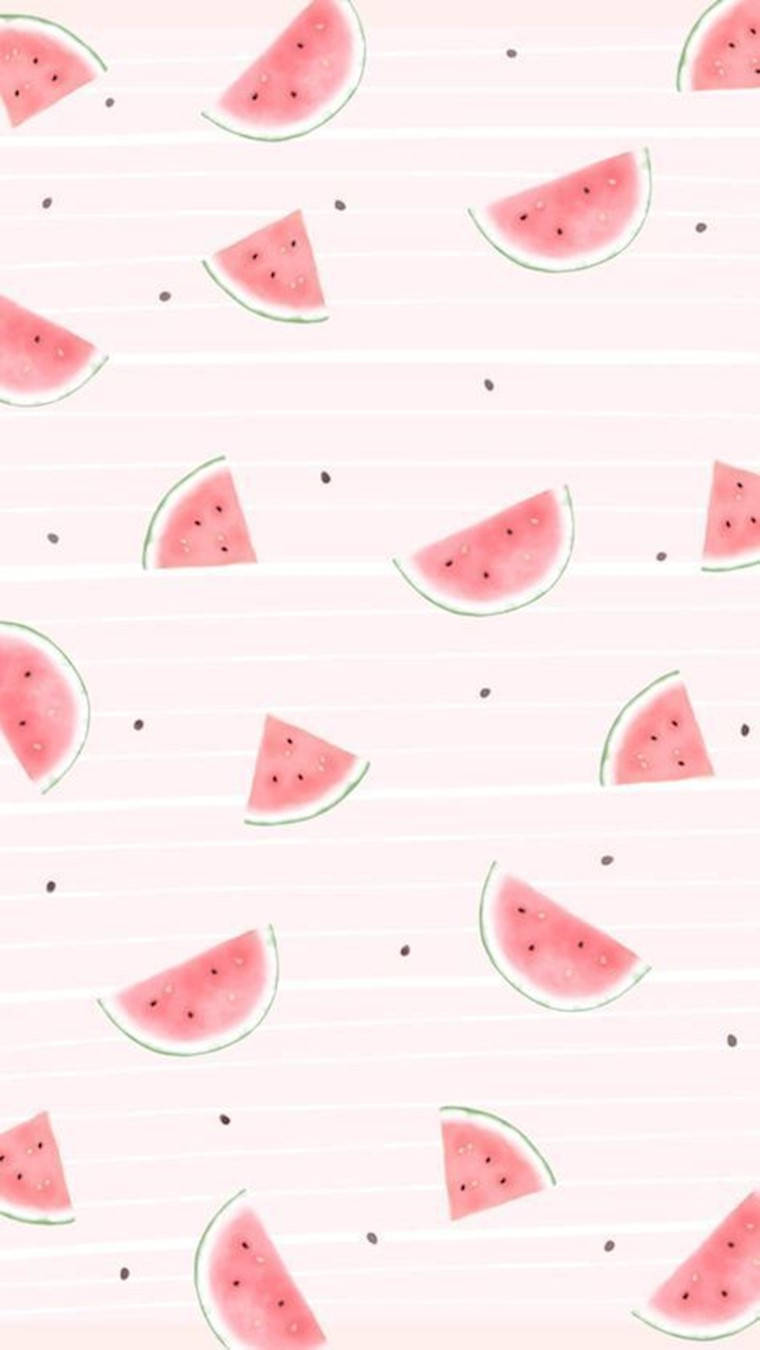 Watermelon Slices Girly Iphone Wallpaper