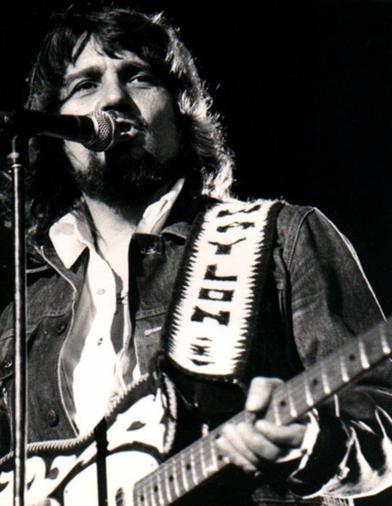 Waylon Jennings Guitar Strap Wallpaper