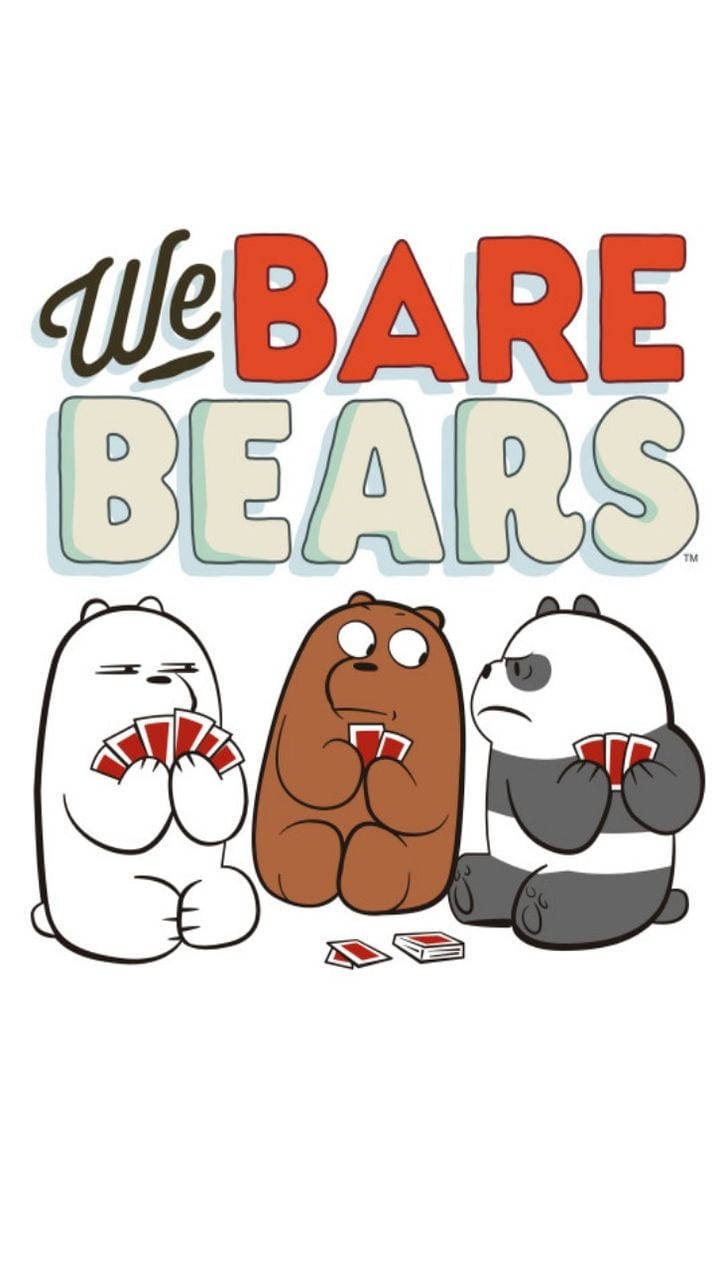 We Bare Bears Aesthetic Playing Cards Wallpaper