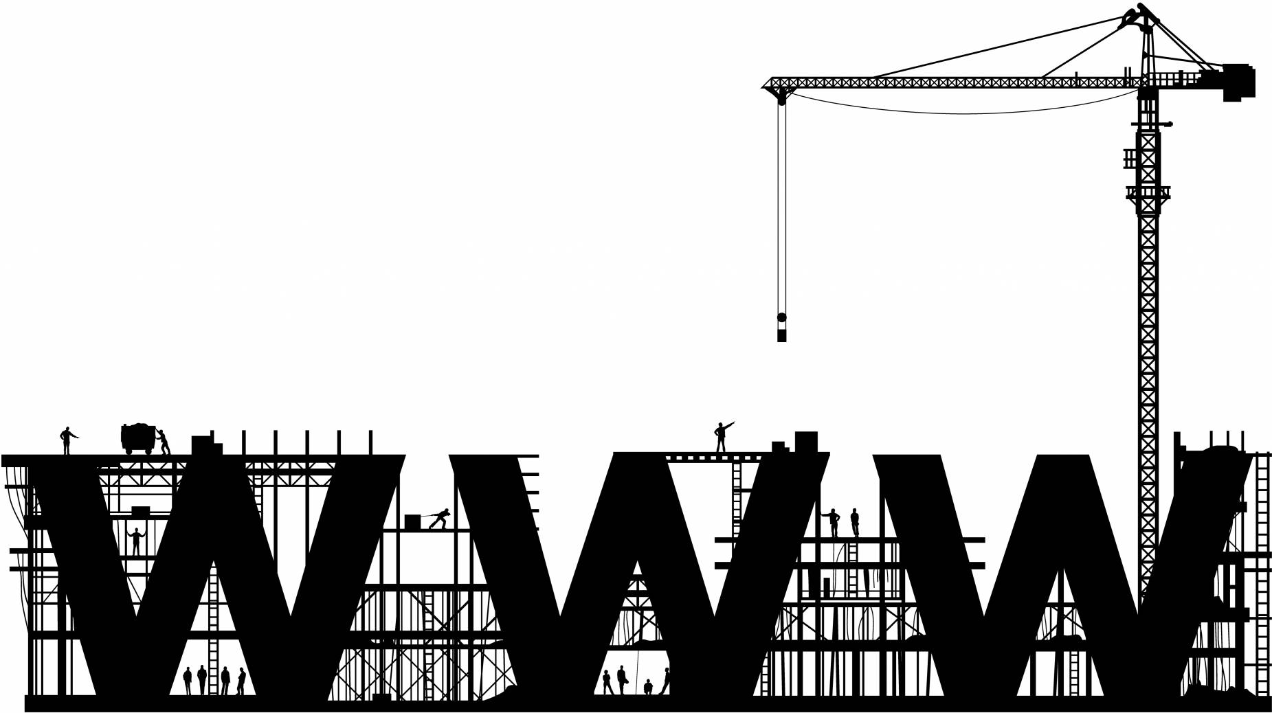 Website Under Construction With Crane Wallpaper