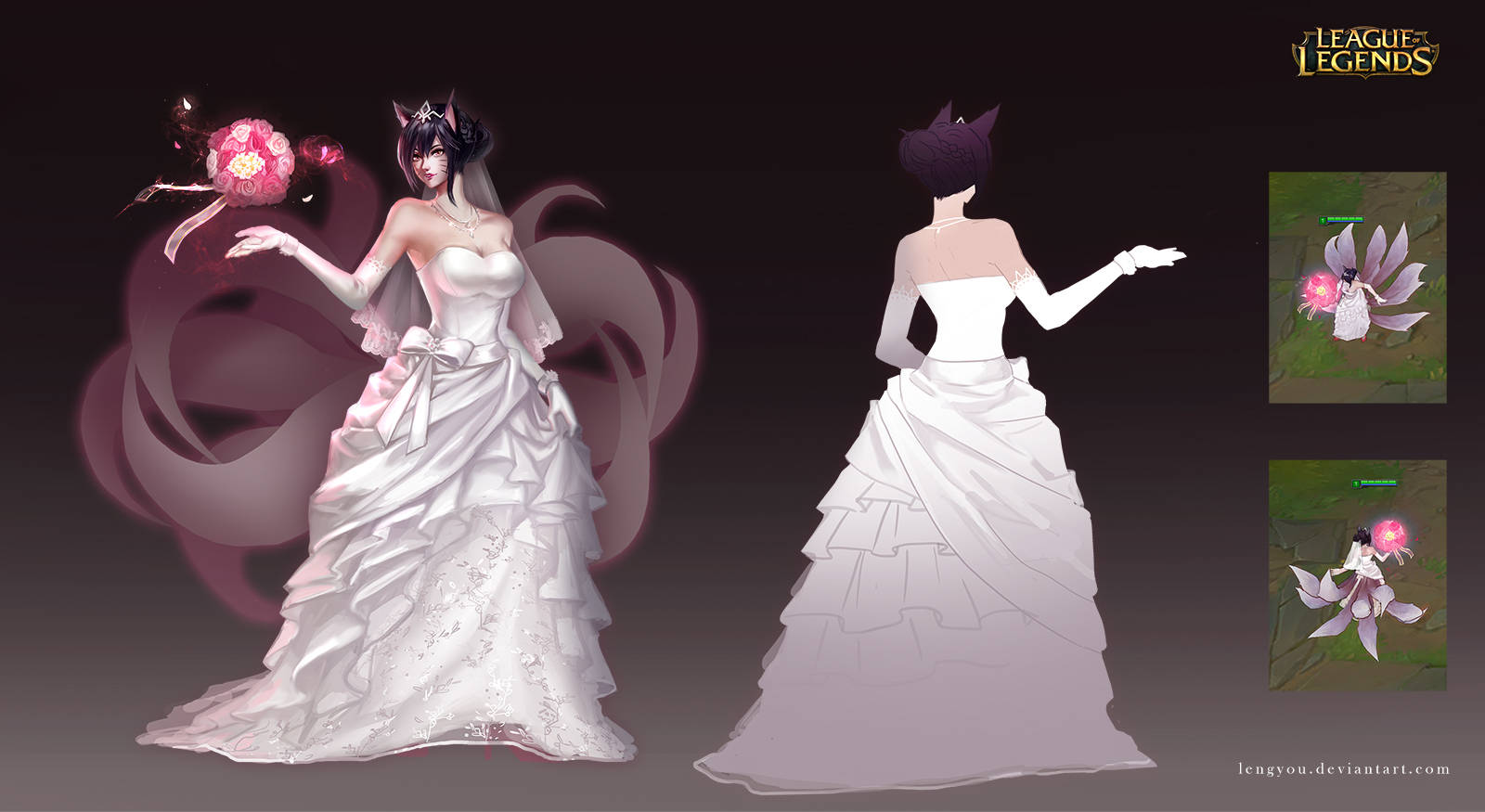Wedding Aesthetic Dress In Video Game Wallpaper