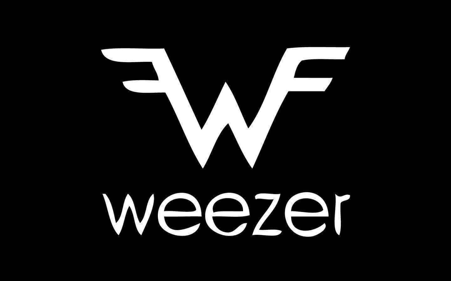 Weezer Band Logo Blackand White Wallpaper