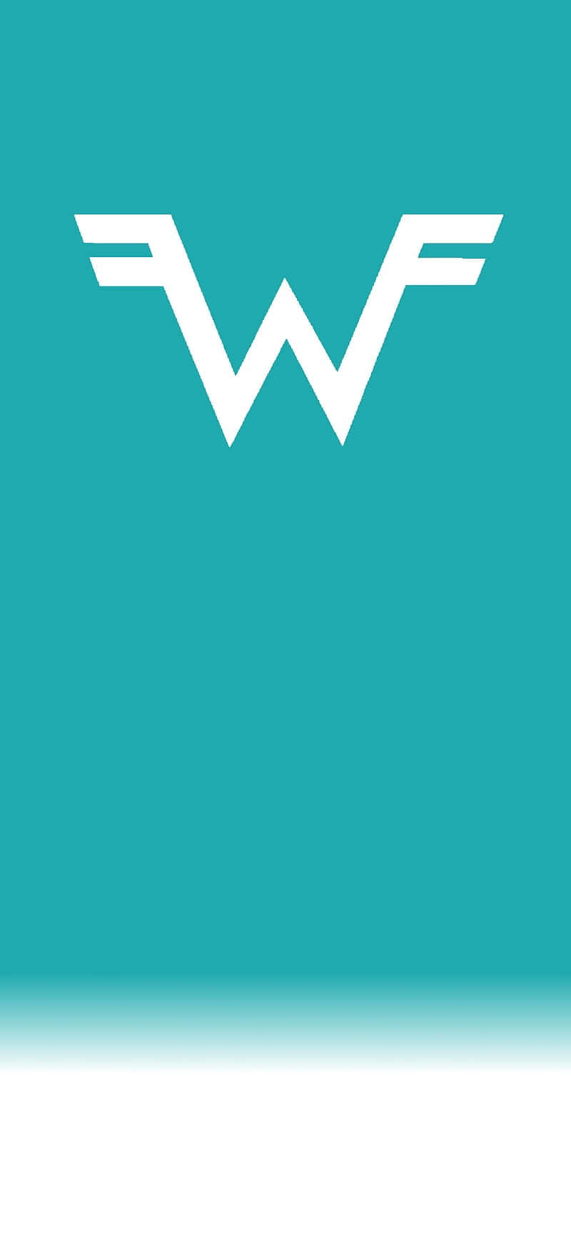 Weezer Logo Aqua Background Wallpaper