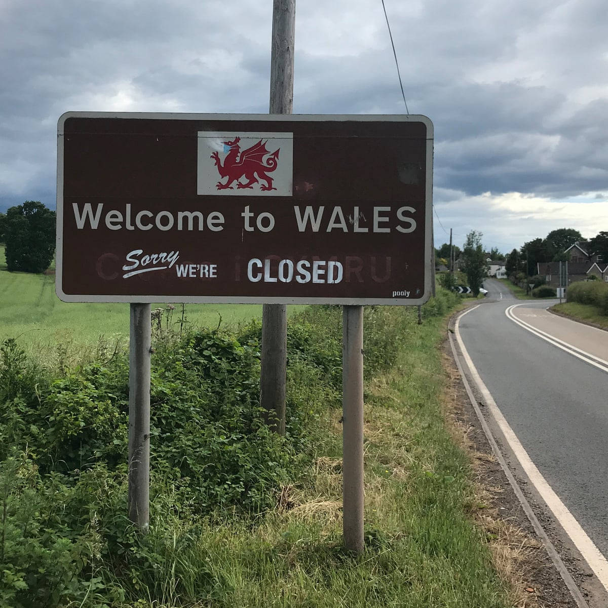 Welcome To Wales Signage Wallpaper