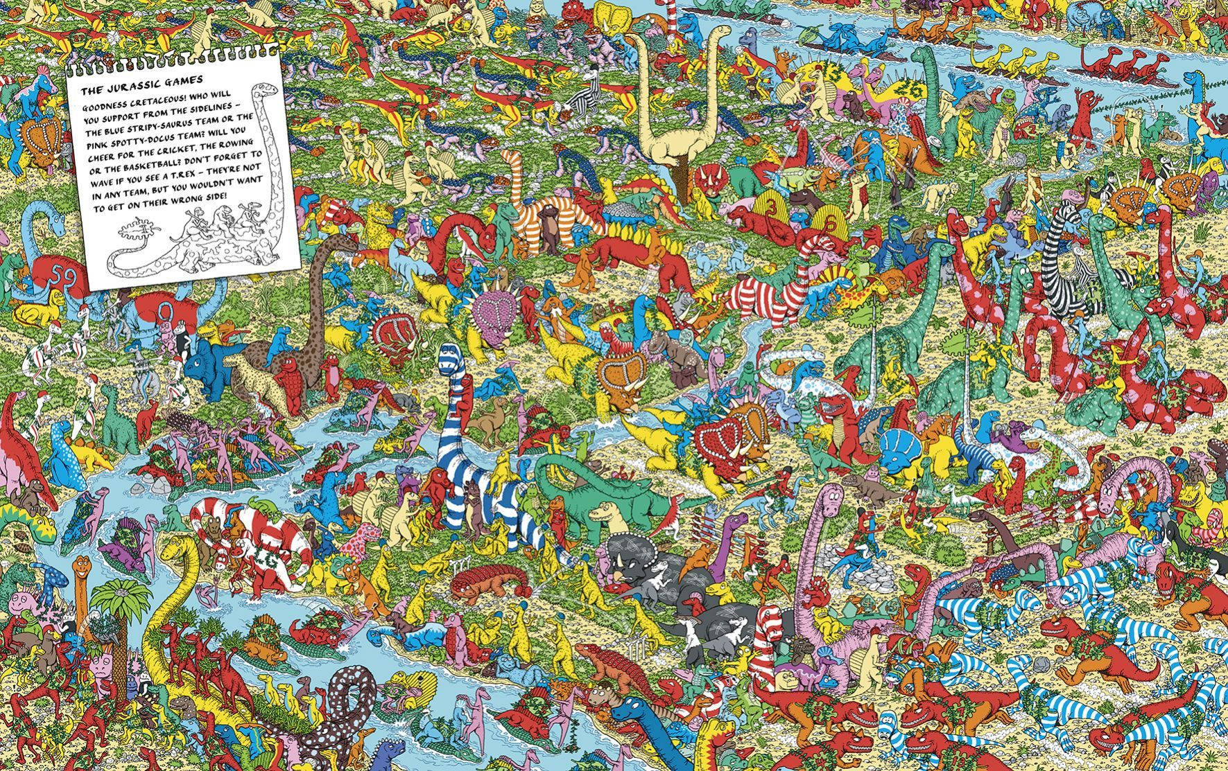 Where's Waldo The Jurassic Games Wallpaper