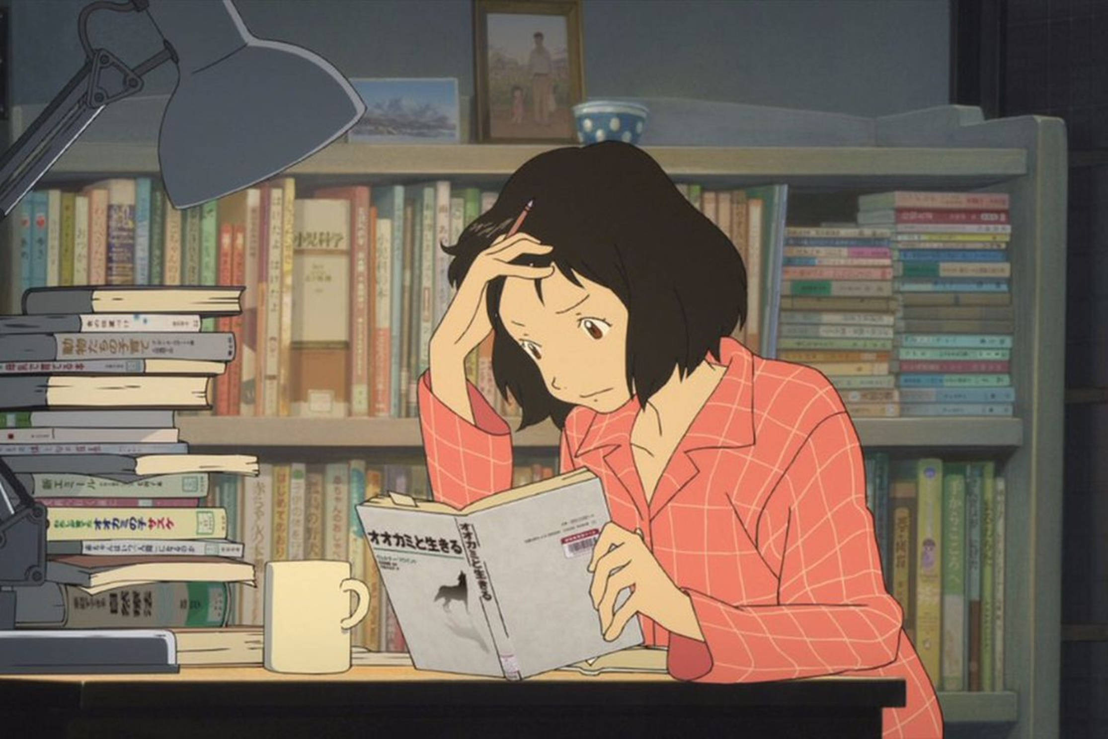 Whimsical Lo Fi Anime Girl - A Mellow Ghibli Character Wallpaper
