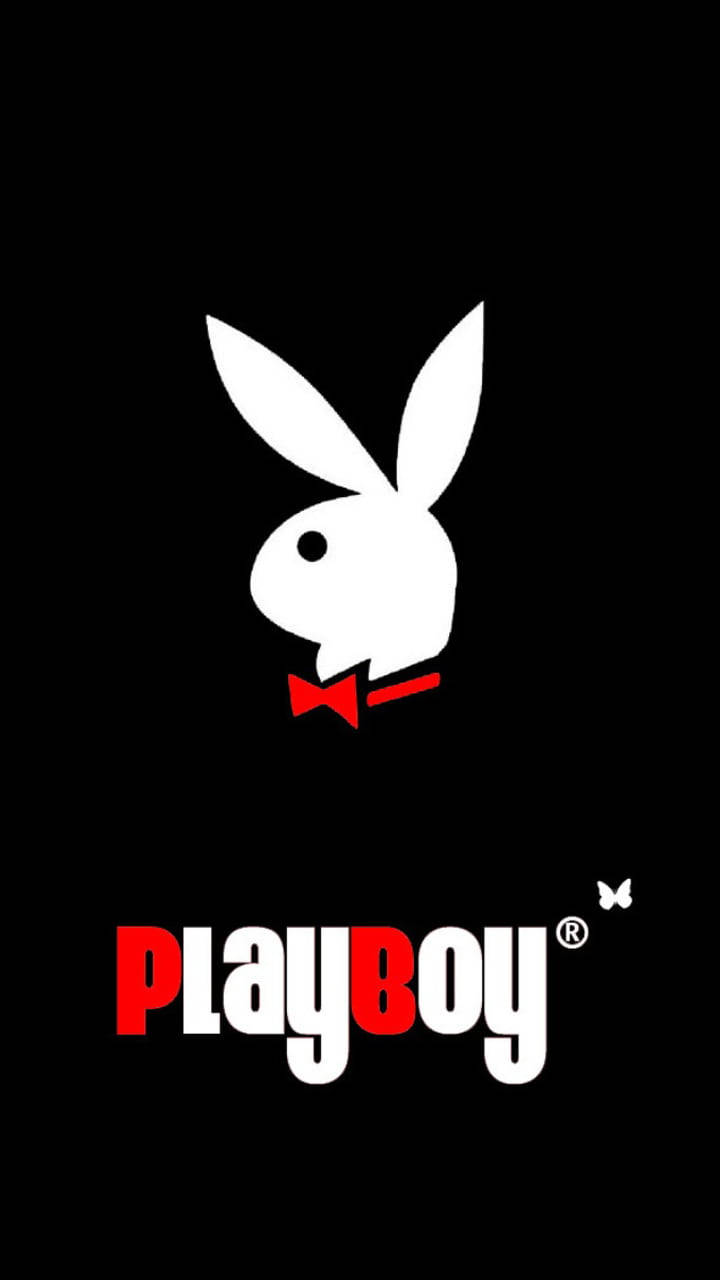 White And Red Playboy Logo Wallpaper