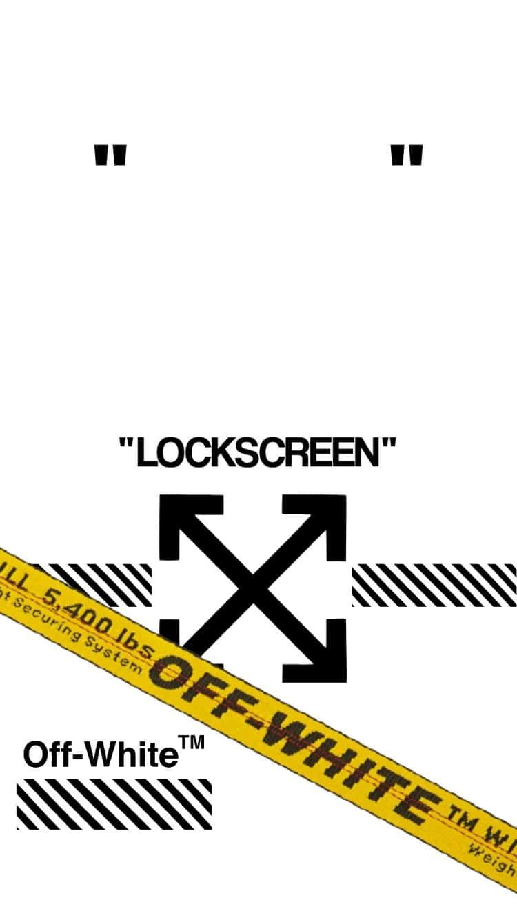 White And Yellow Off White Iphone Wallpaper