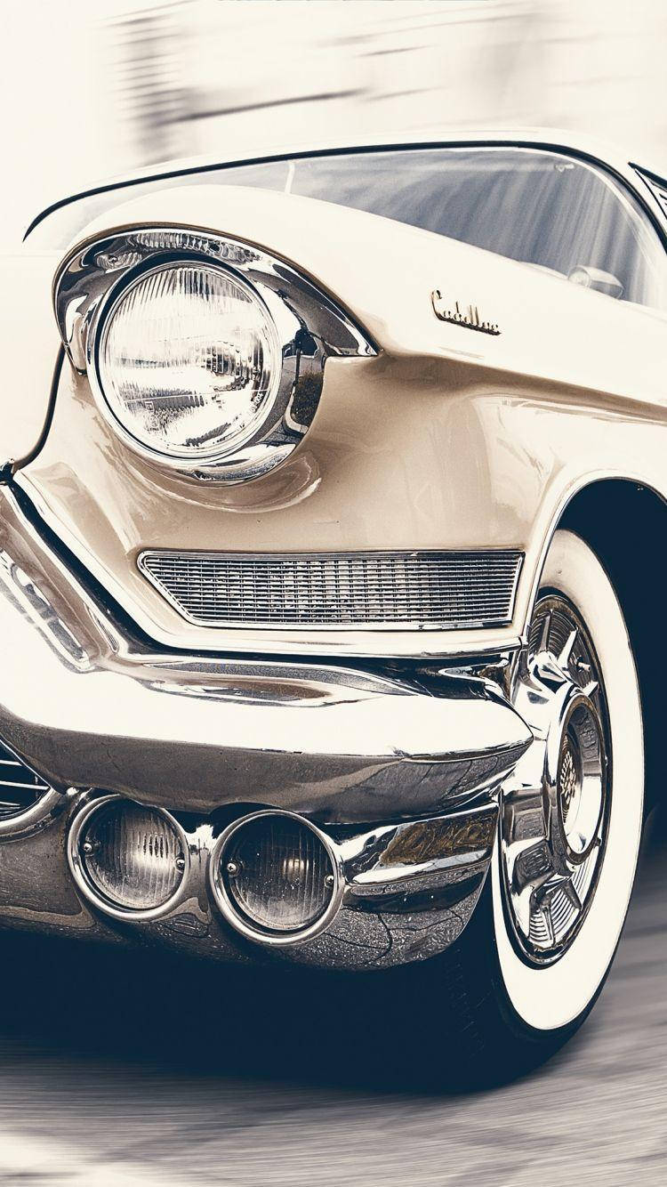 White Cadillac Light From Iphone Wallpaper