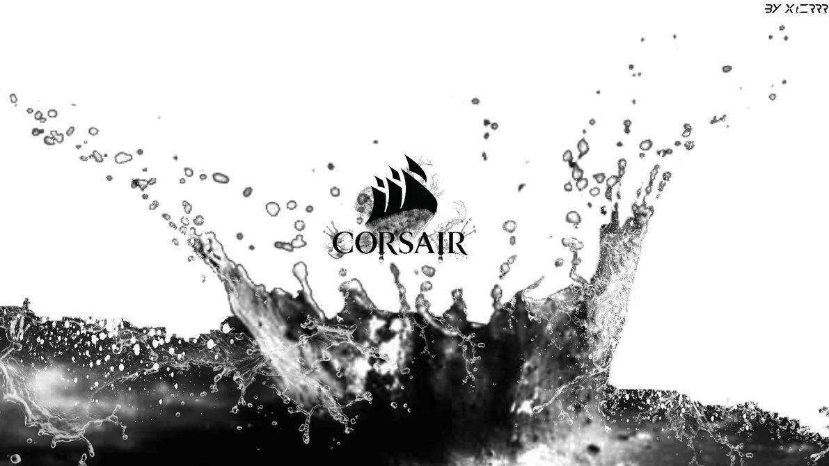 White Corsair Water Splash Wallpaper
