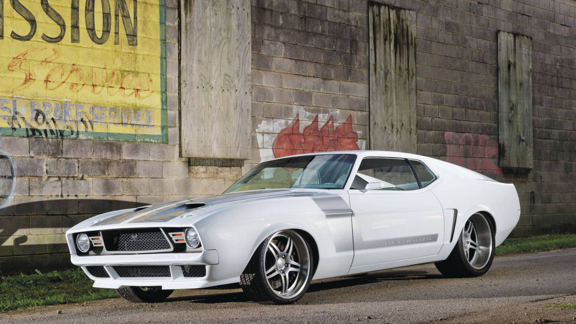 White Ford Mustang Hd Wallpaper