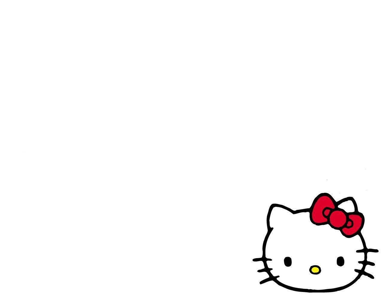 White Full Screen Hello Kitty Wallpaper