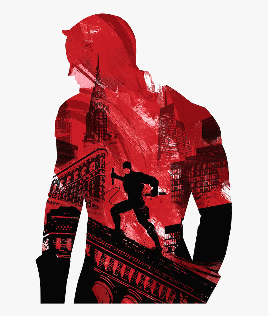 White Red Transparent Daredevil Abstract Wallpaper