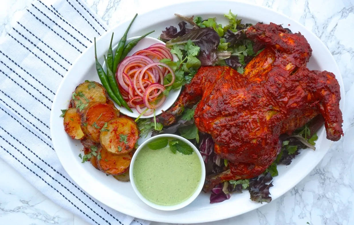 Whole Tandoori Chicken Wallpaper