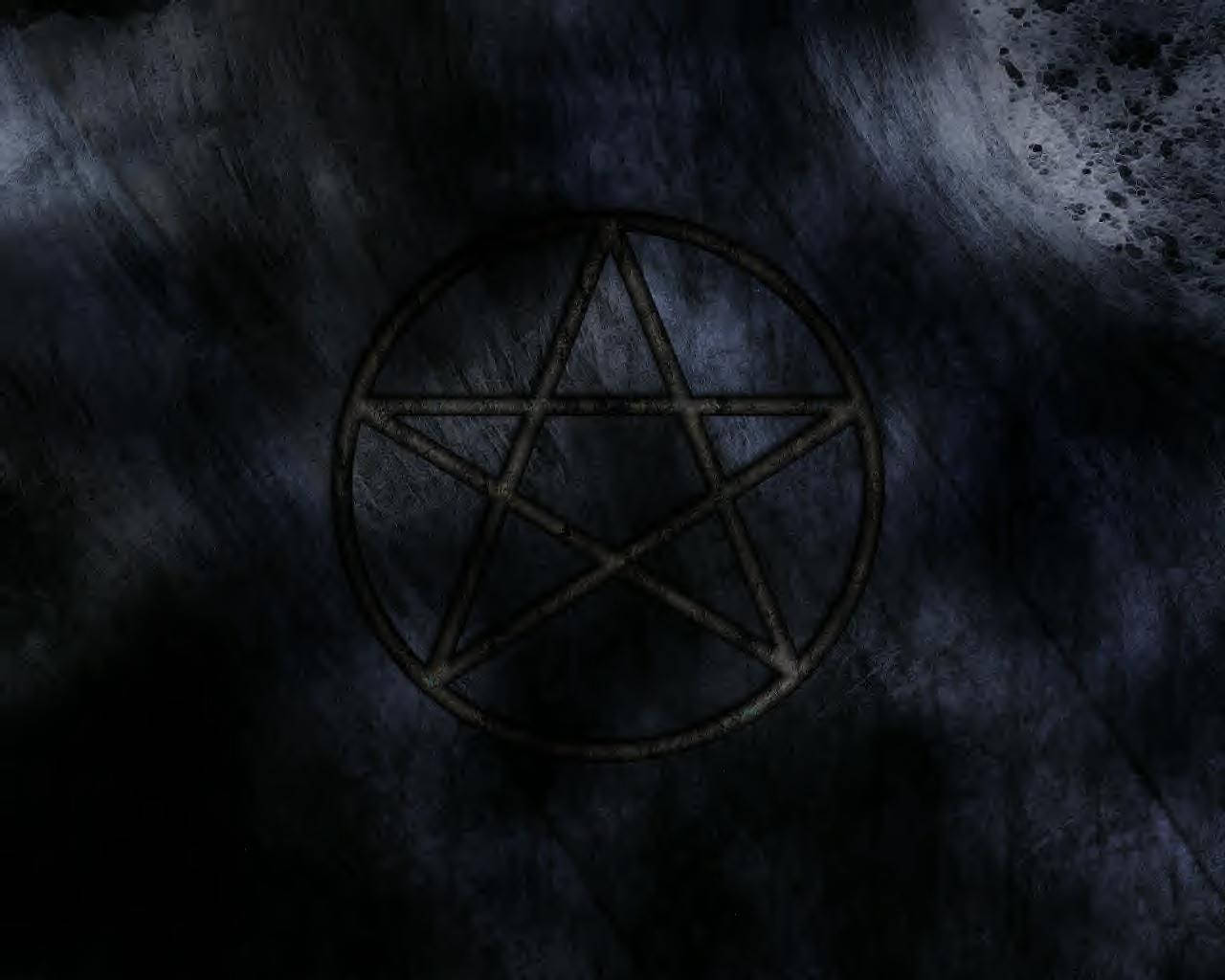Wiccan Black Star Wallpaper
