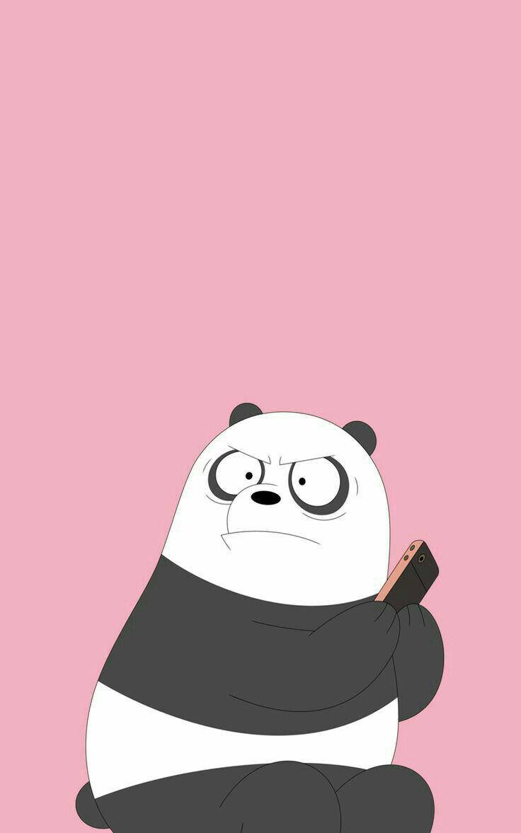 Wide-eyed Panda We Bare Bears Wallpaper