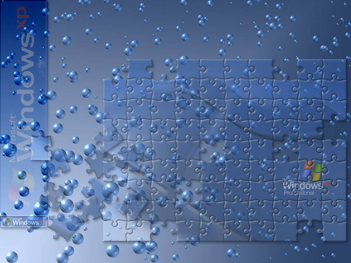 Windows Xp Blue Puzzle Wallpaper
