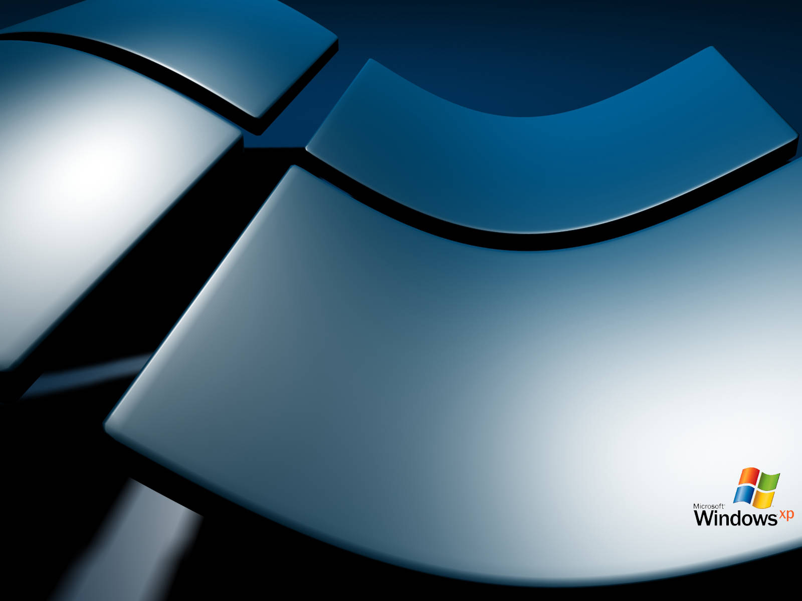 Windows Xp Silver Logo Wallpaper