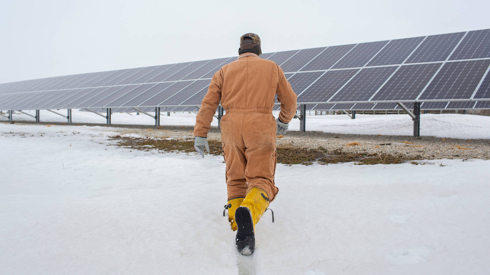 Winter On Nv Energy Solar Park Wallpaper