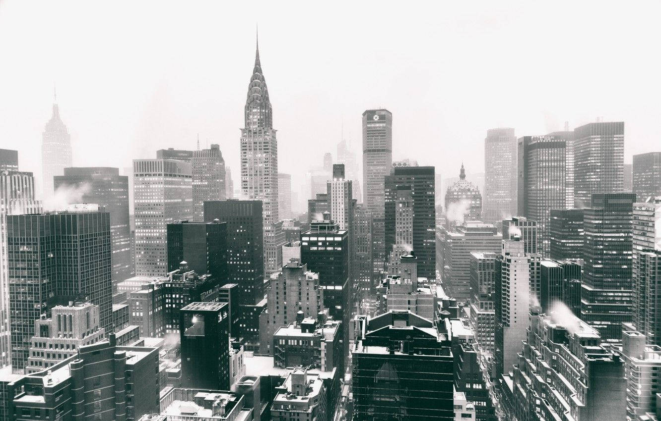 Winter Skyline New York Computer Wallpaper