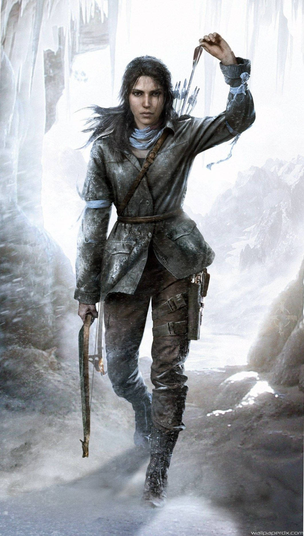 Winter Tomb Raider Iphone Wallpaper