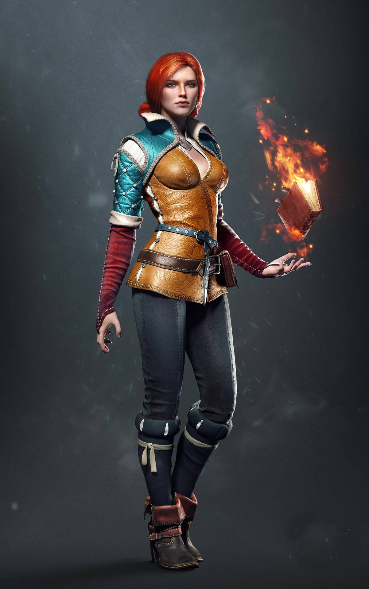 Download free Witcher 3 Android Triss With Fire Wallpaper - MrWallpaper.com