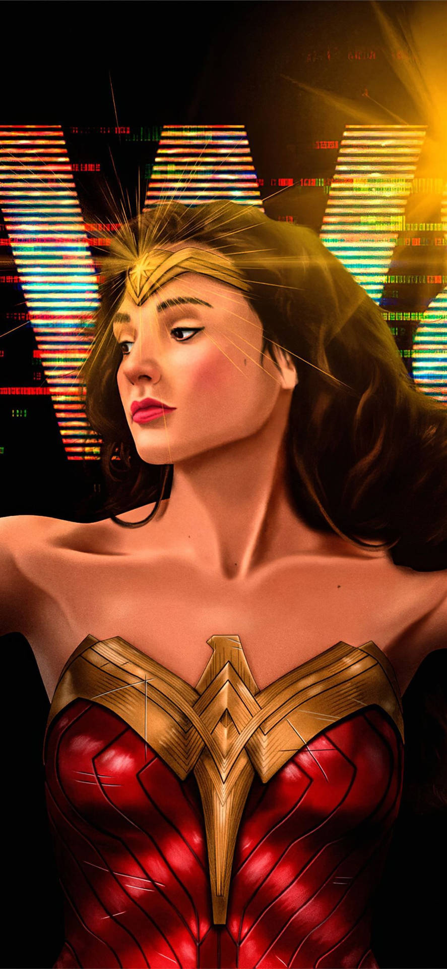 Download free Wonder Woman 1984 Gal Gadot Art Wallpaper 