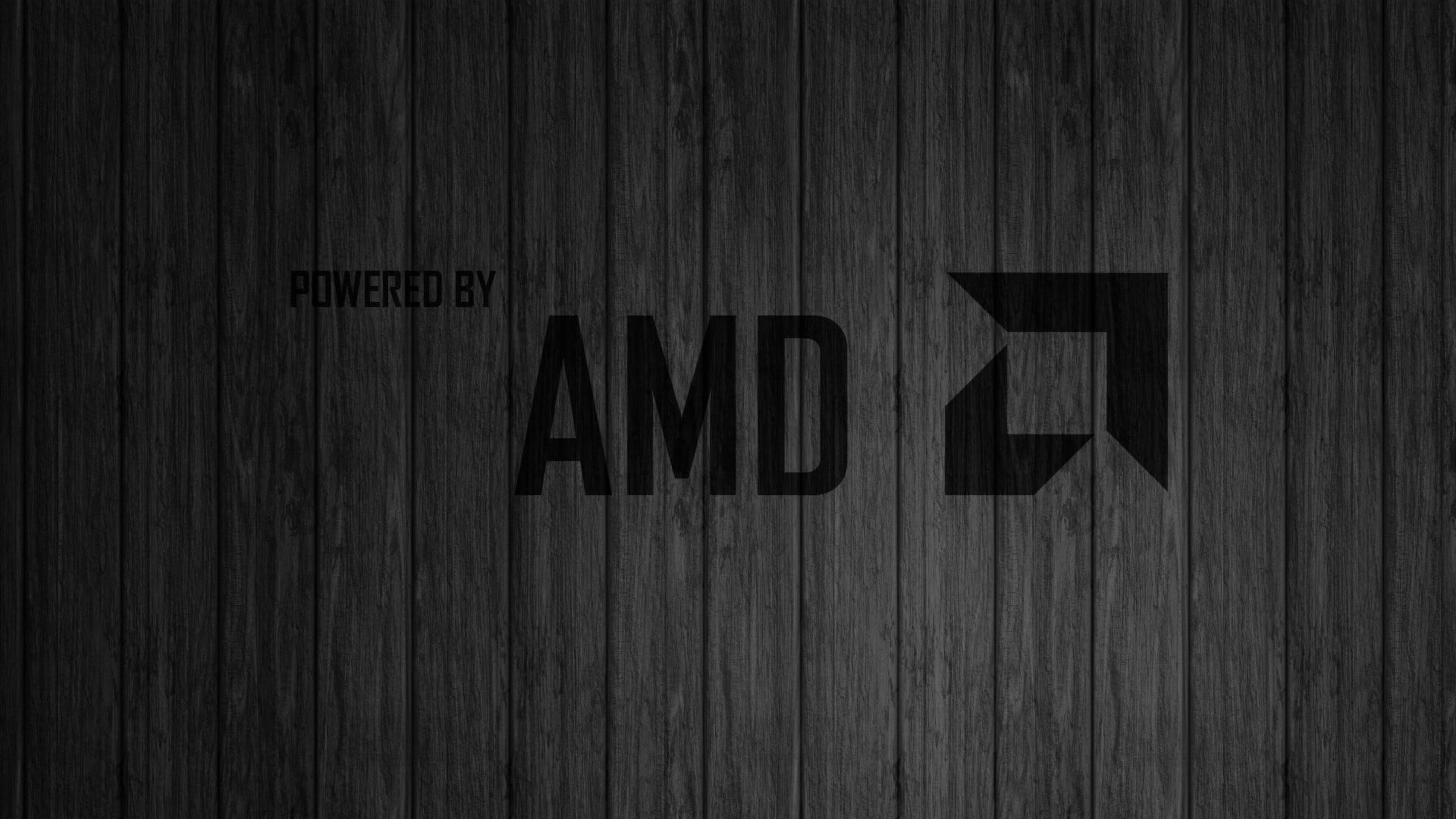 Wooden Amd 4k Wallpaper