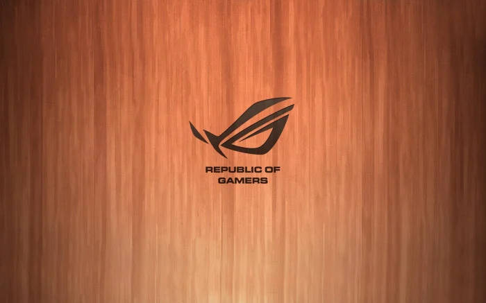 Wooden Asus Rog Logo Wallpaper