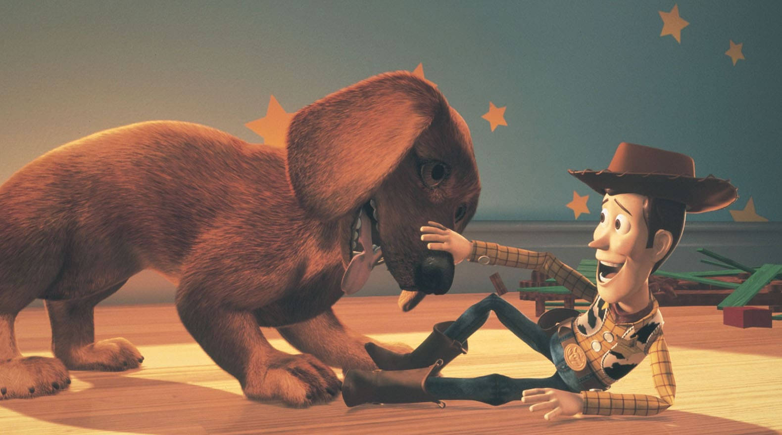 Woody And Buster From Toy Story 2 Wallpaper