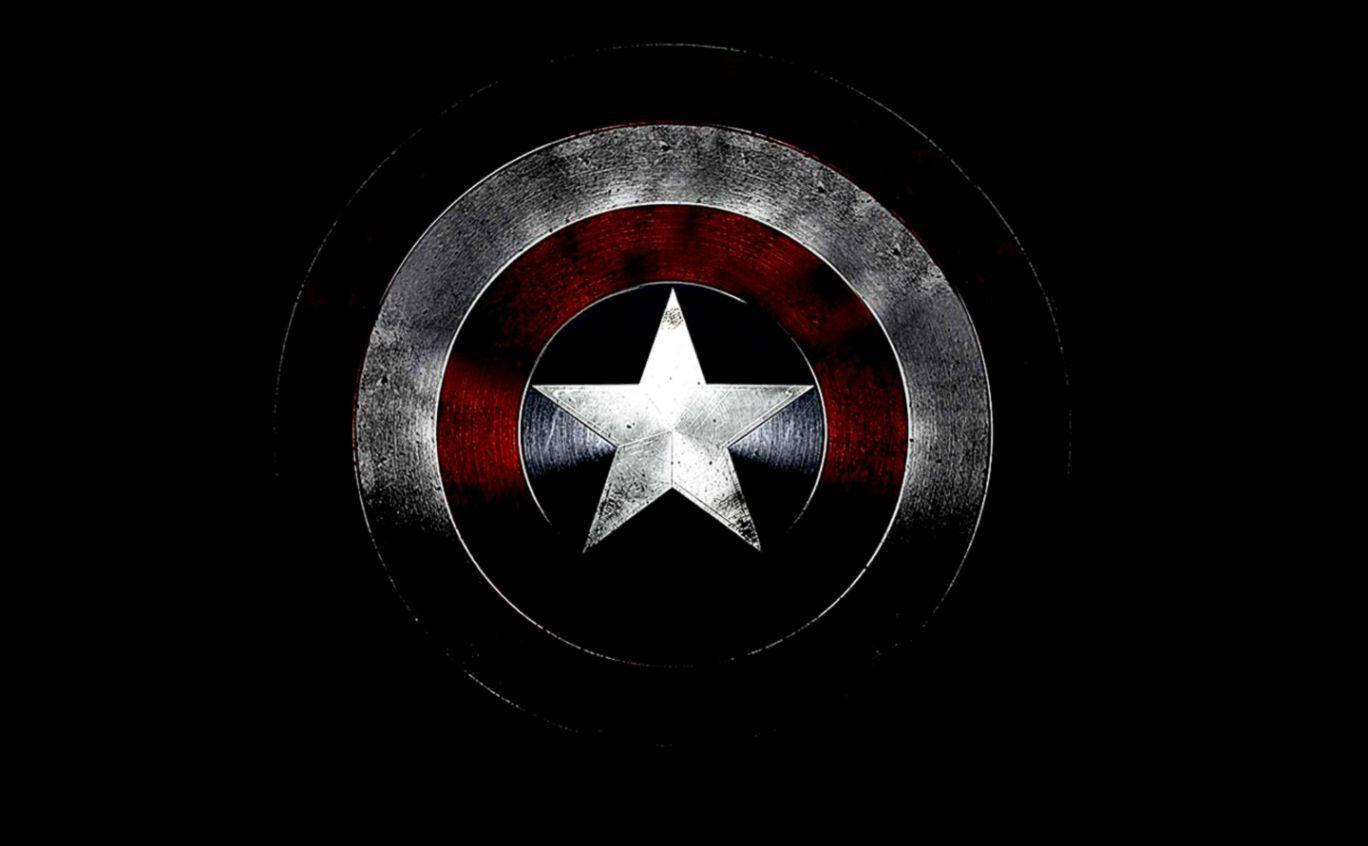 Worn Out Captain America Shield Wallpaper