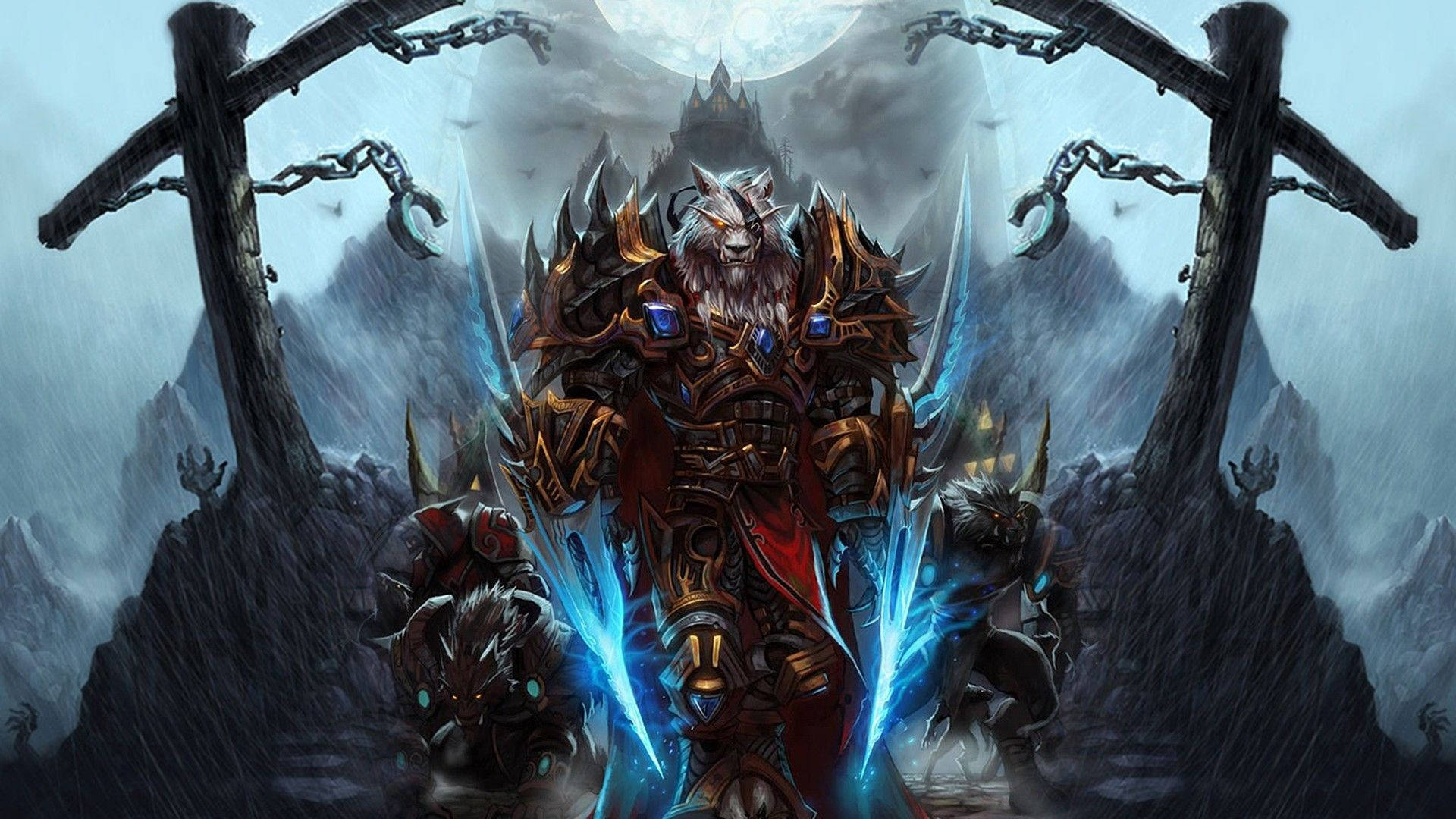 Download free Wow Worgen Wearing Golden Armor Wallpaper - MrWallpaper.com