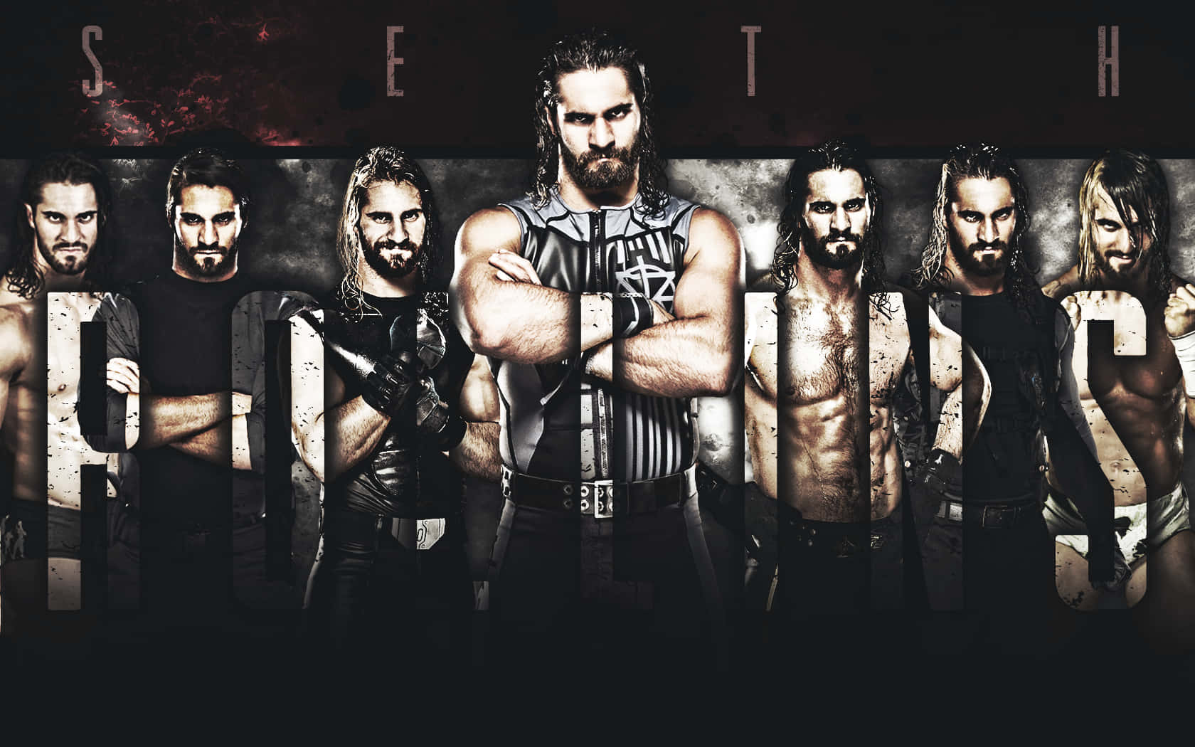 Wwe Champion Seth Rollins In Action Wallpaper