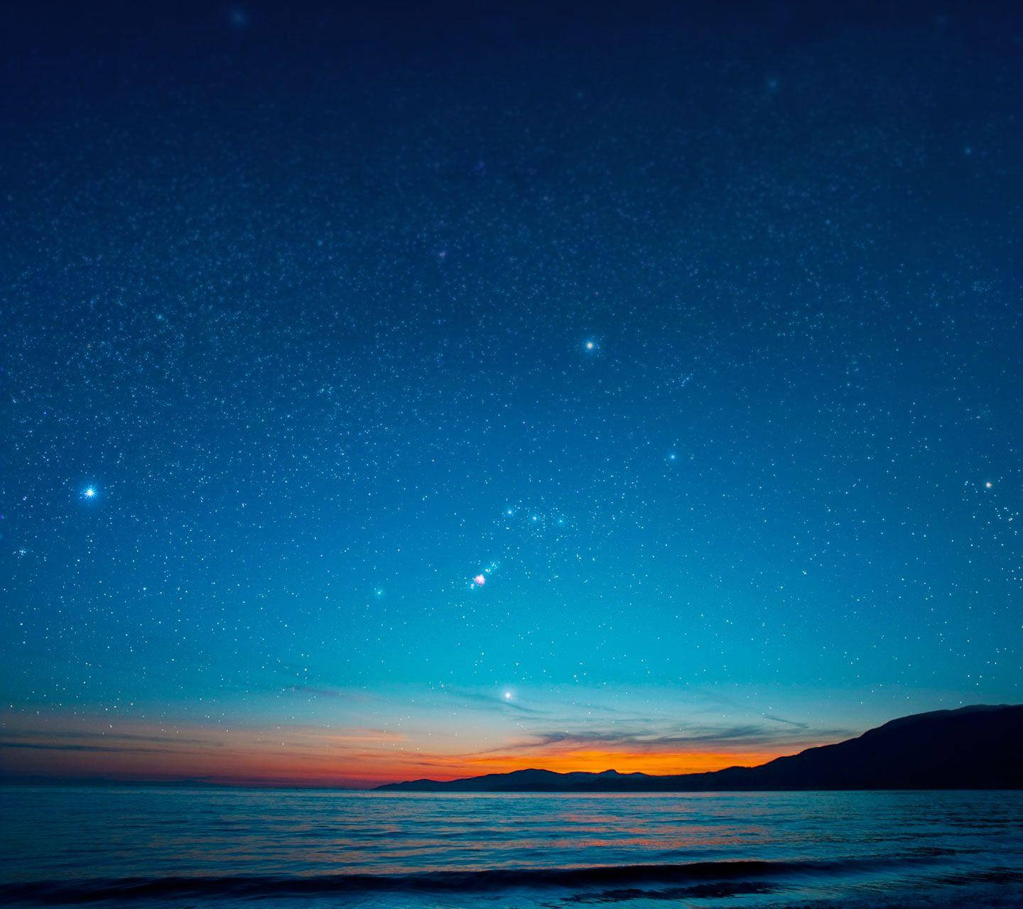 Xiaomi Ocean Night Sky Wallpaper