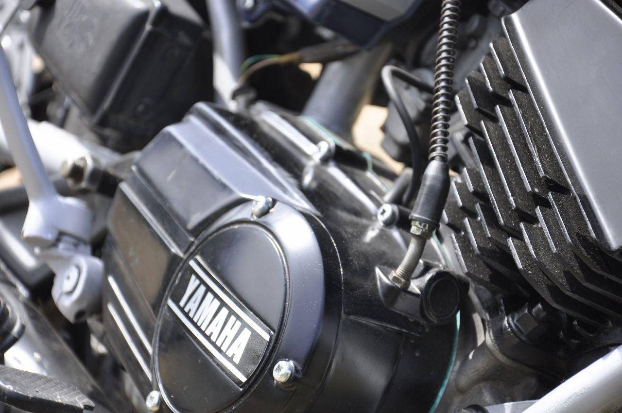 Yamaha Rx100 Tracker Motorcycle Close-up Wallpaper