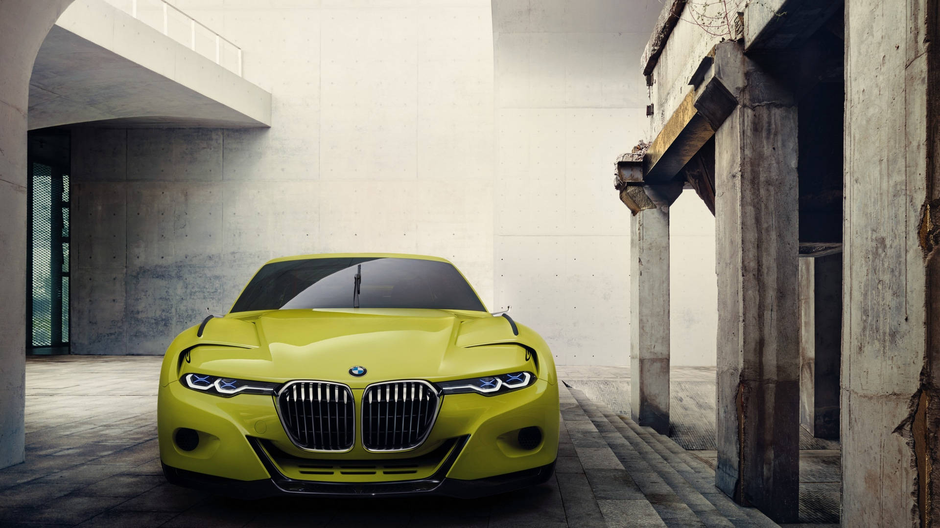 Yellow 3.0 Csl Full Hd Bmw Wallpaper