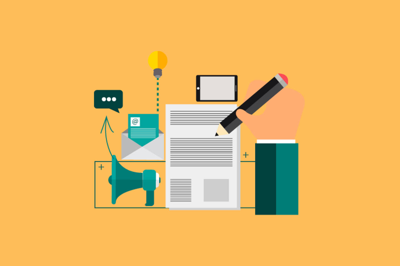 Yellow Background With Content Research Tools Wallpaper