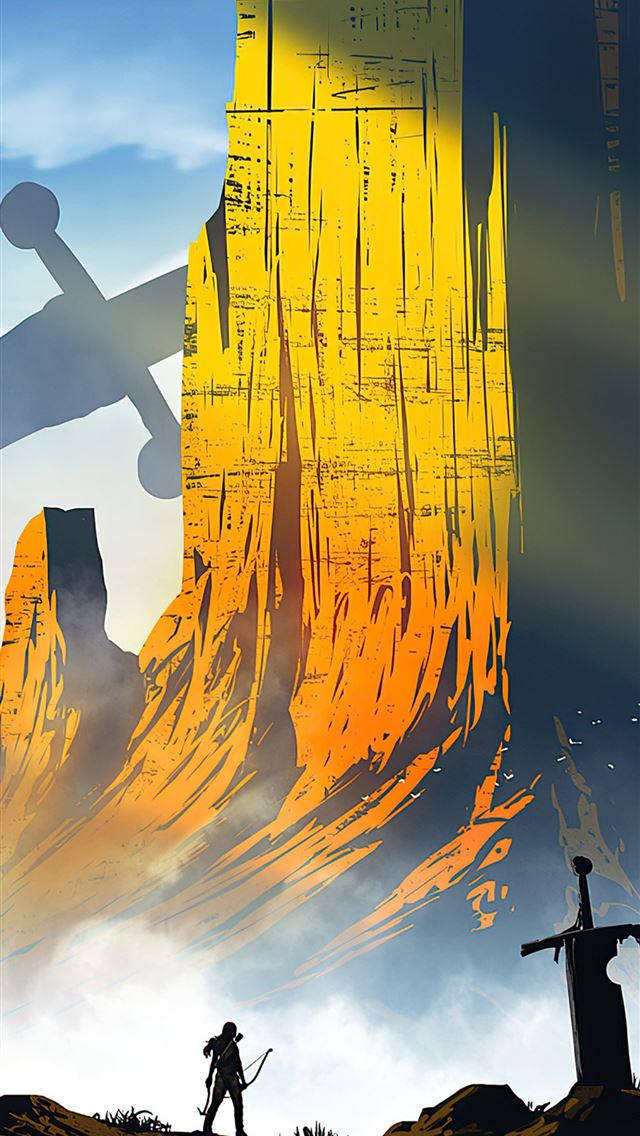 Yellow Mountain Tomb Raider Iphone Wallpaper