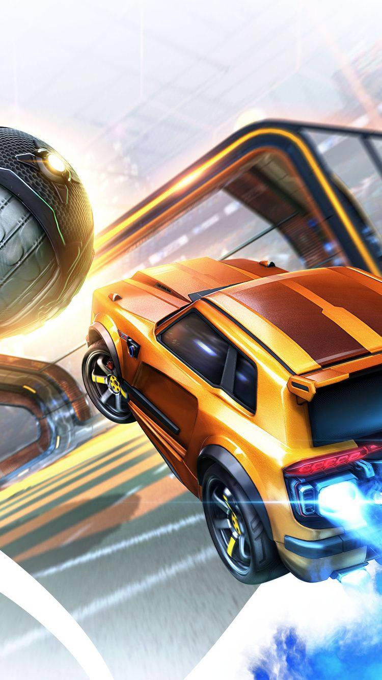 Yellow-orange Fennec Rocket League Iphone Wallpaper