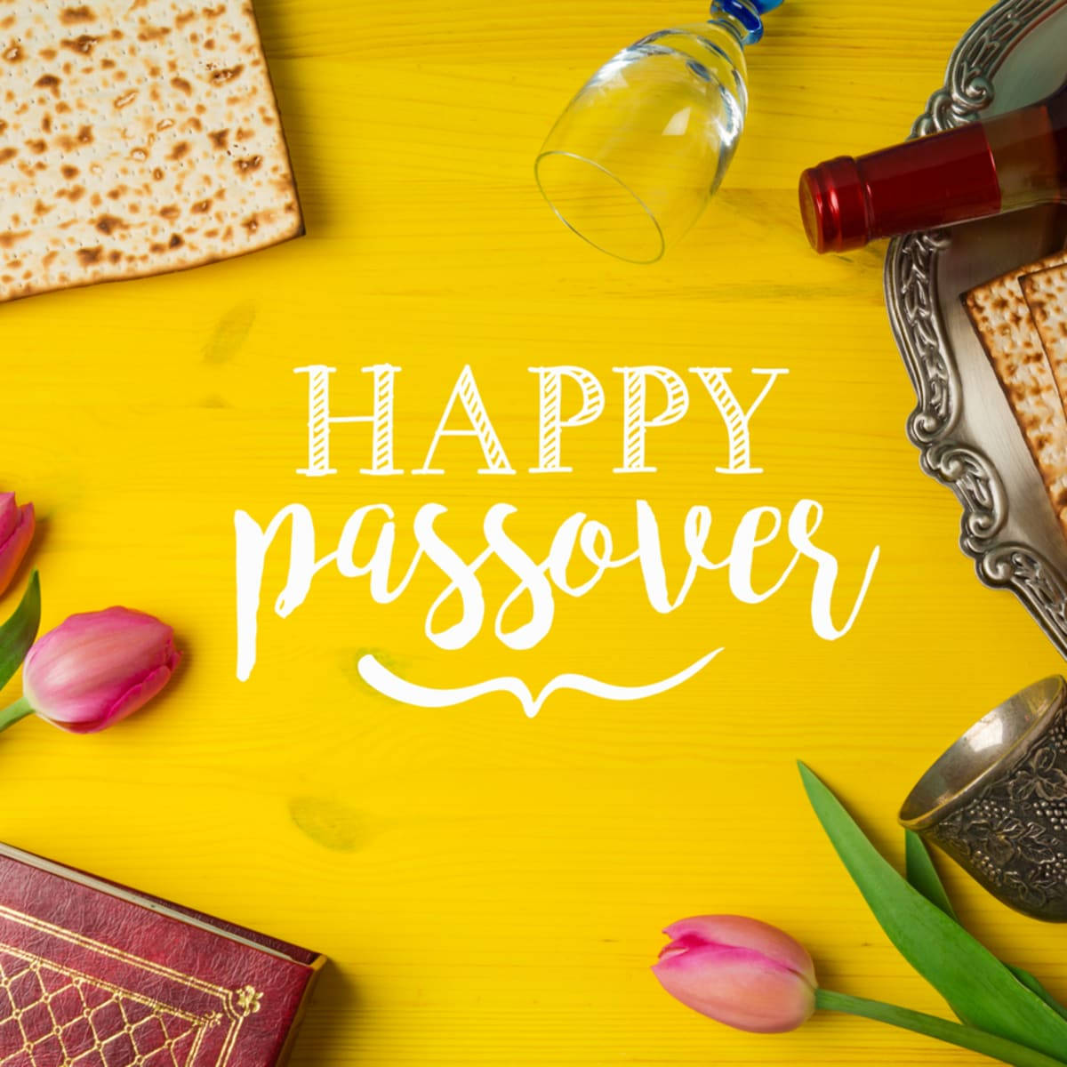 Yellow Passover Table Wallpaper