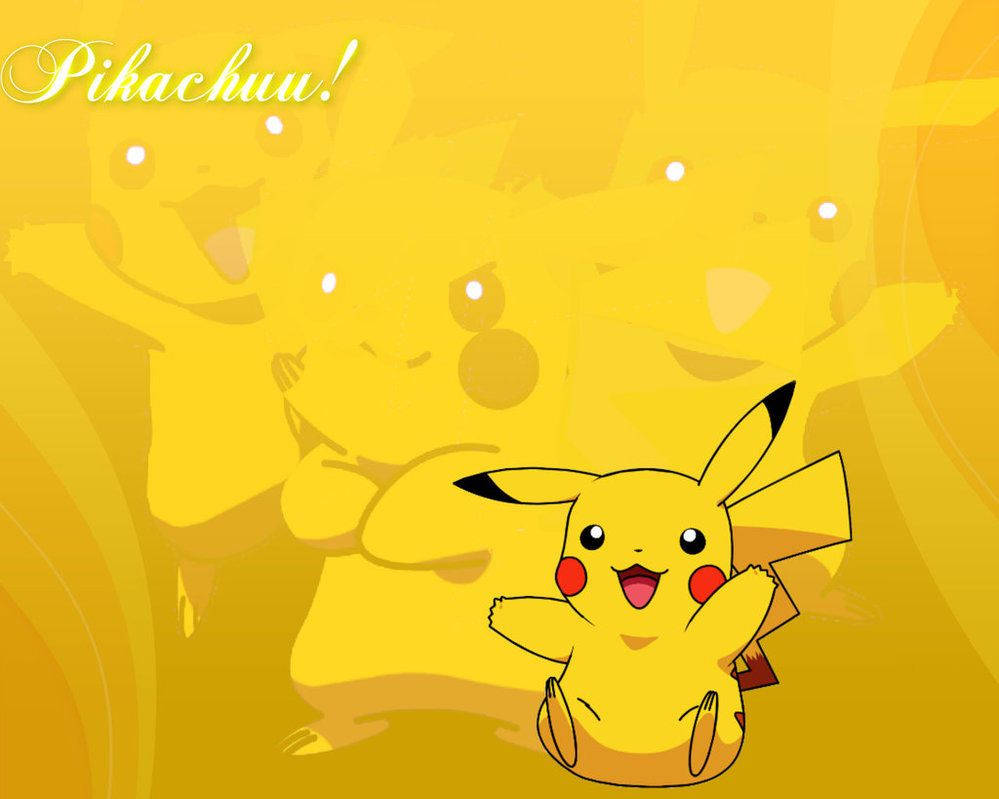 Yellow Pokemon Pikachu Wallpaper