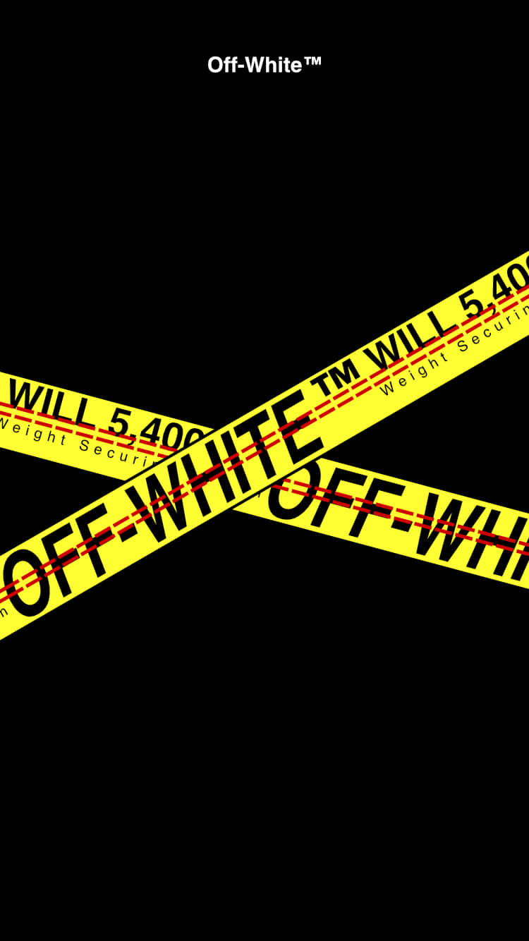 Yellow Tape Off White Iphone Wallpaper